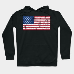 USA Amerika Flagge Vintage Design Hoodie